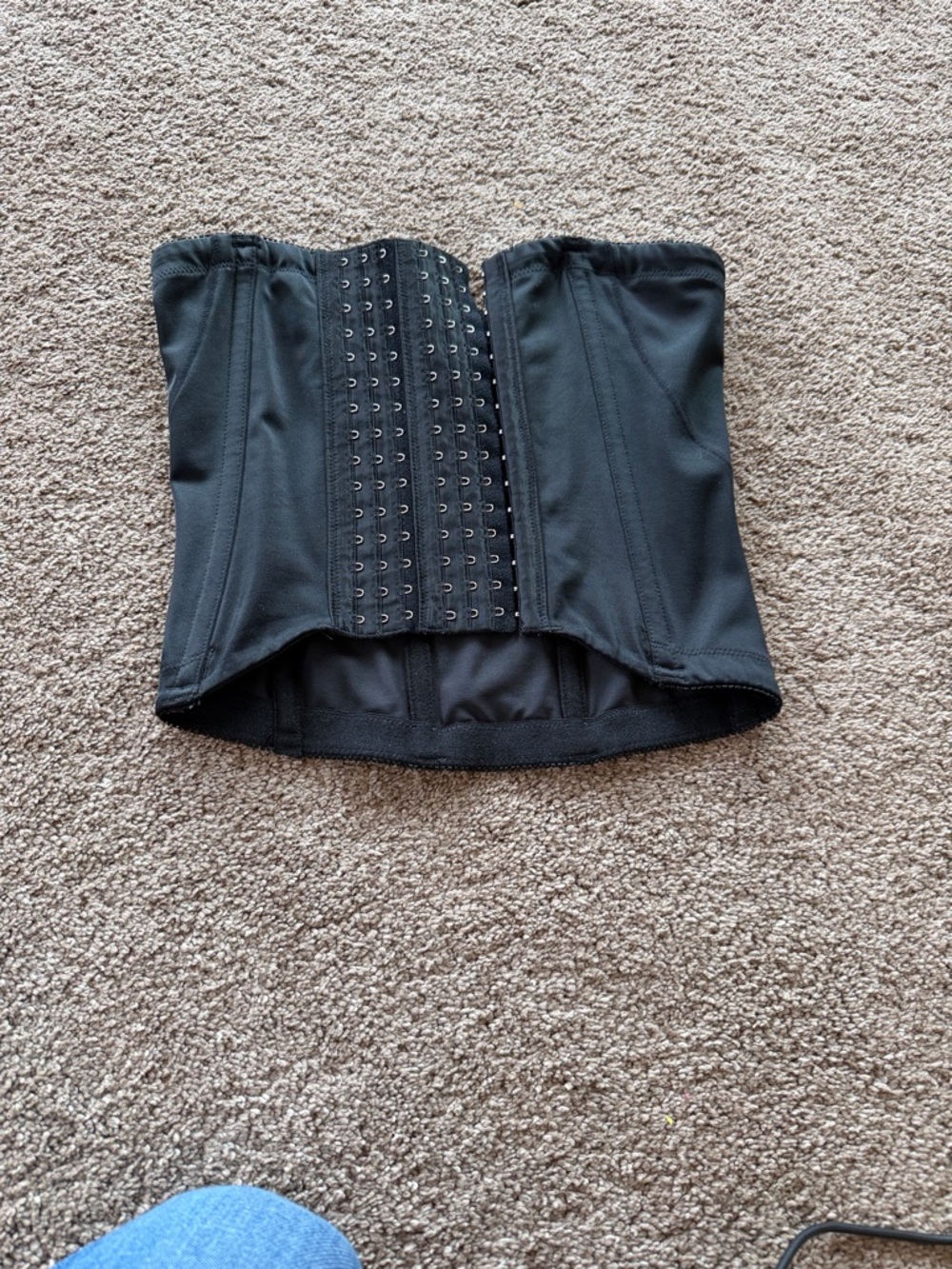 Belly Bandit Black Strapless Waist Cincher Crop Top